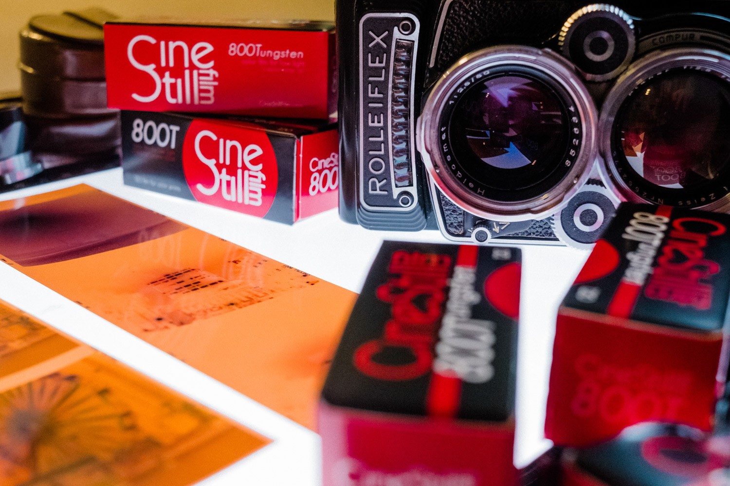 5 Frames… Showing a different side to Birmingham on CineStill 800 Tungsten (EI 400 / 120 format / Rolleiflex 2.8F)