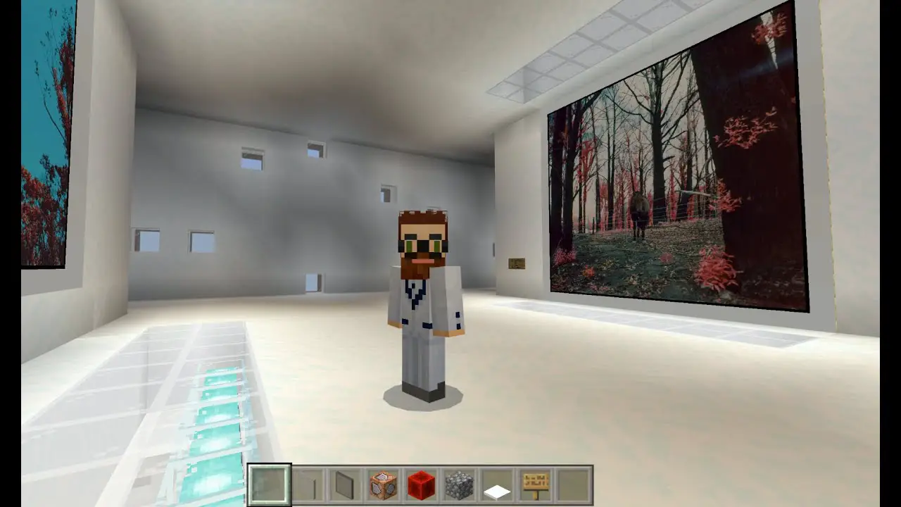 I’m using Minecraft to host a charitable photographic exhibition in a physically isolated world
