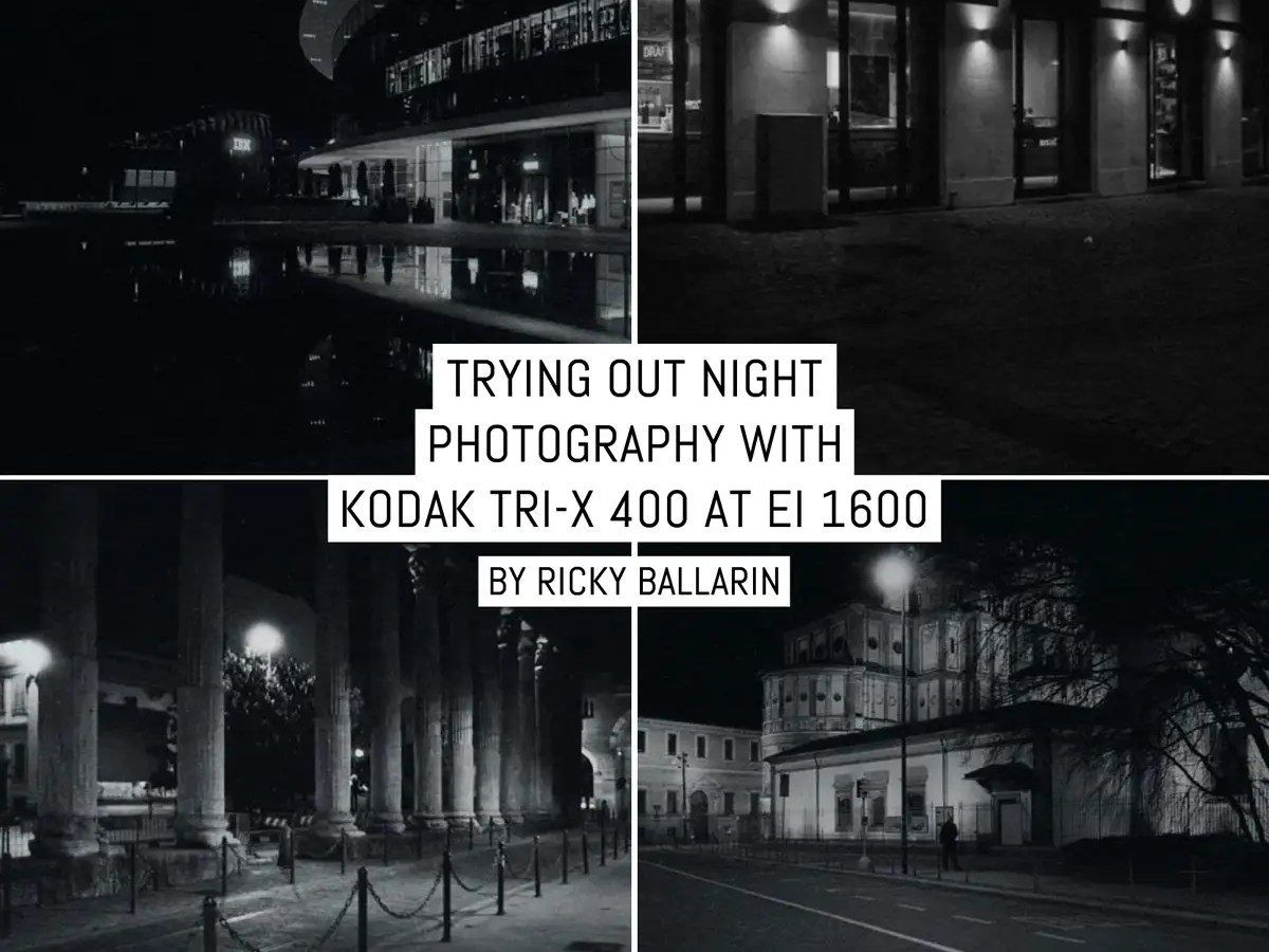 Trying out night photography with Kodak Tri-X 400 at EI 1600
