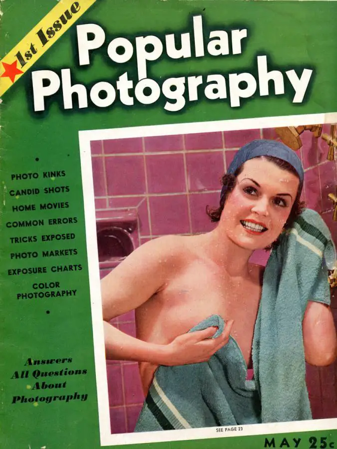 Popular Photo Issue 1, May 1937: Cover photo