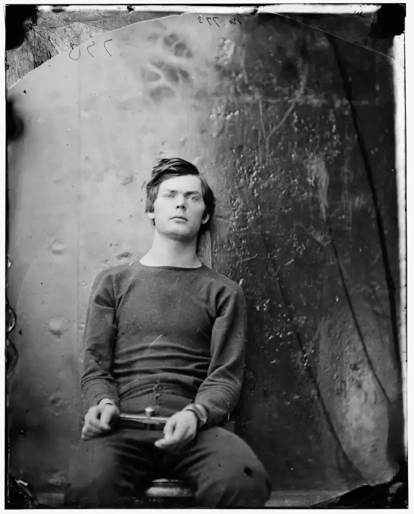 Lewis Powell, also known as Lewis Payne, photographed by Alexander Gardner onboard USS Saugus 1865 - Image credit: commons.wikimedia.org