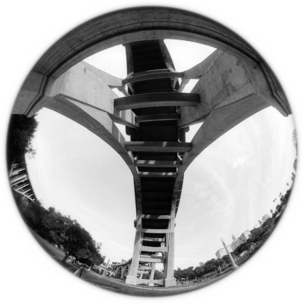 5 Perfectly Circular FisheyeFrames… On ILFORD FP4 PLUS (35mm Format : EI 125 : Minolta XD-11 + Minolta MC FishEye Rokkor-X 7.5mm f:4) - by Ryan Steven Green