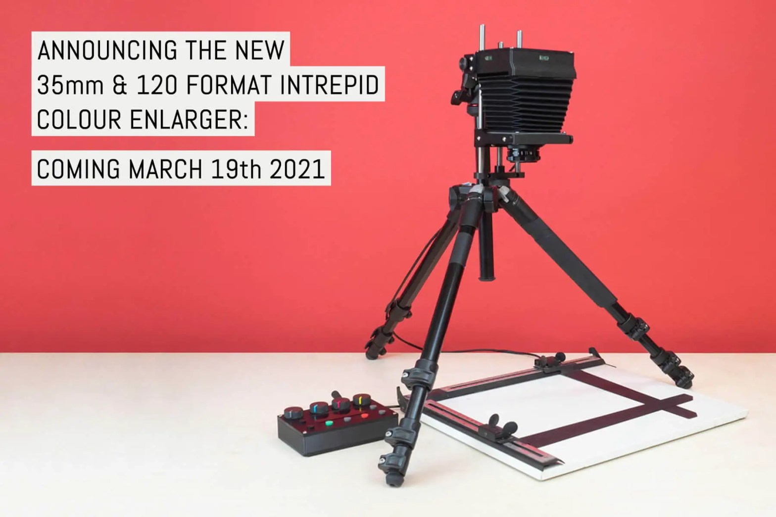 Announcing the new 35mm & 120 format Intrepid colour Enlarger: coming March 19th 2021
