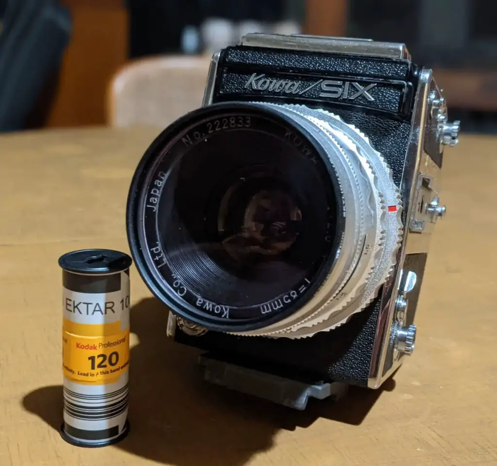 Kodak Ektar 100 and my Kowa Six with Kowa 85mm f/2.8 lens, Tim Rangi