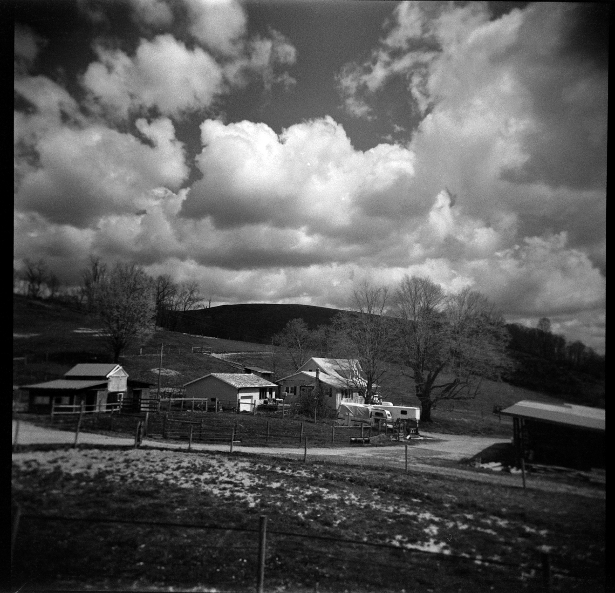 Thumbnail for 5 Frames... Of Bergger Pancro 400, shot in a Holga 120N, so an EI of 400? (120 Format + red and orange filters)