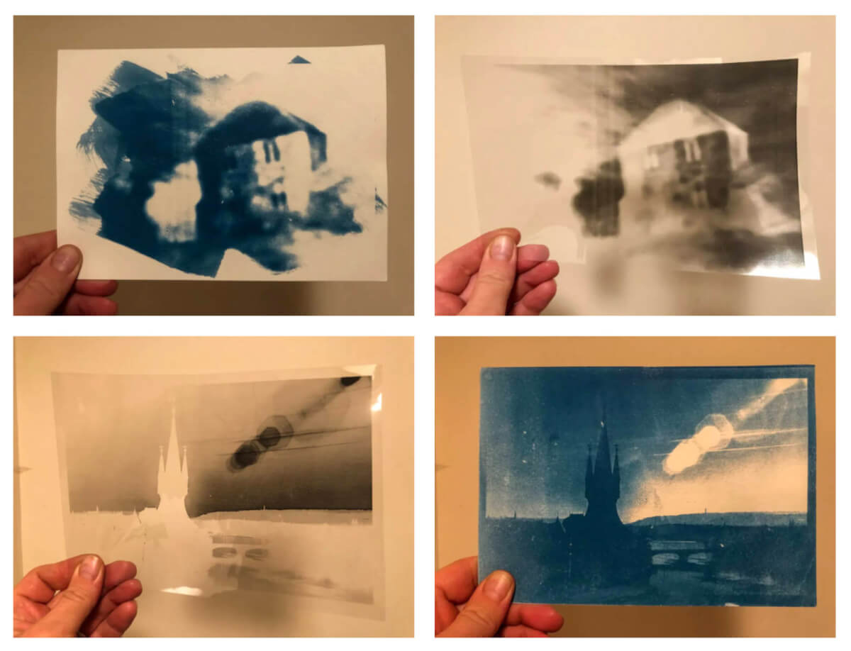 5 Frames… Of acetate negative cyanotypes, with a ‘How-To’ so you can as well