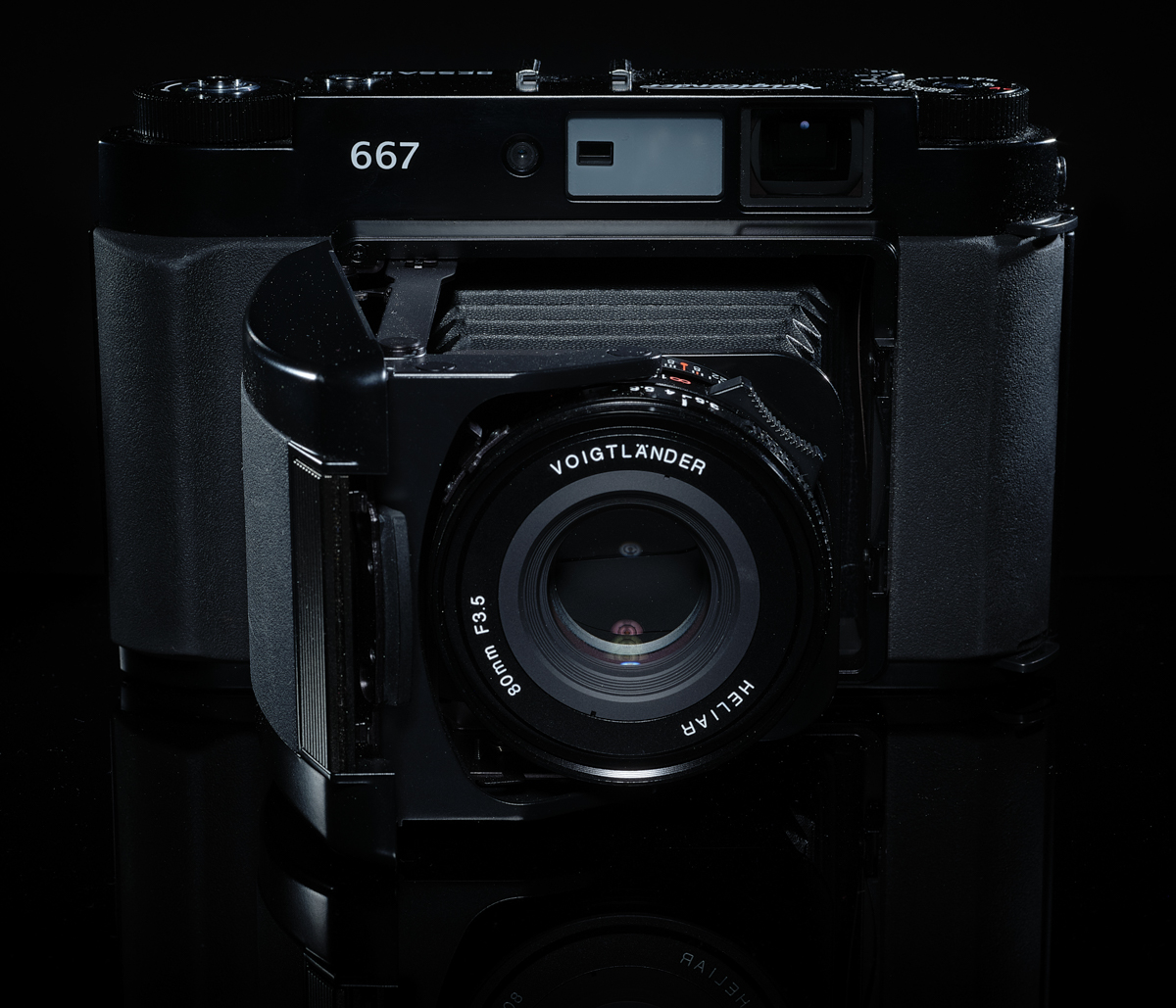 My Voigtländer Bessa III 667 with its Heliar 80mm f/3.5 lens
