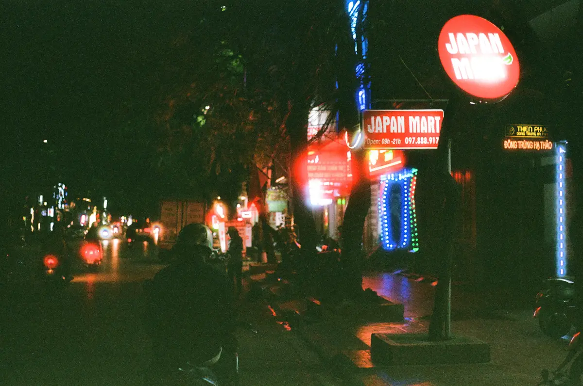My first roll… Of 35mm film - Fuji Superia X-TRA 400 in a Pentax K1000, by Fayed - Night photography