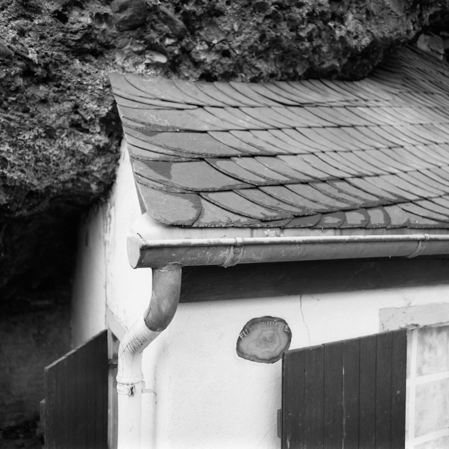 5 Frames... Of Fuhr's Huette: a hut built under a fallen rock on ILFORD HP5 PLUS (EI 400 / 120 Format / Rolleiflex SL66) - by Olaf Lengler