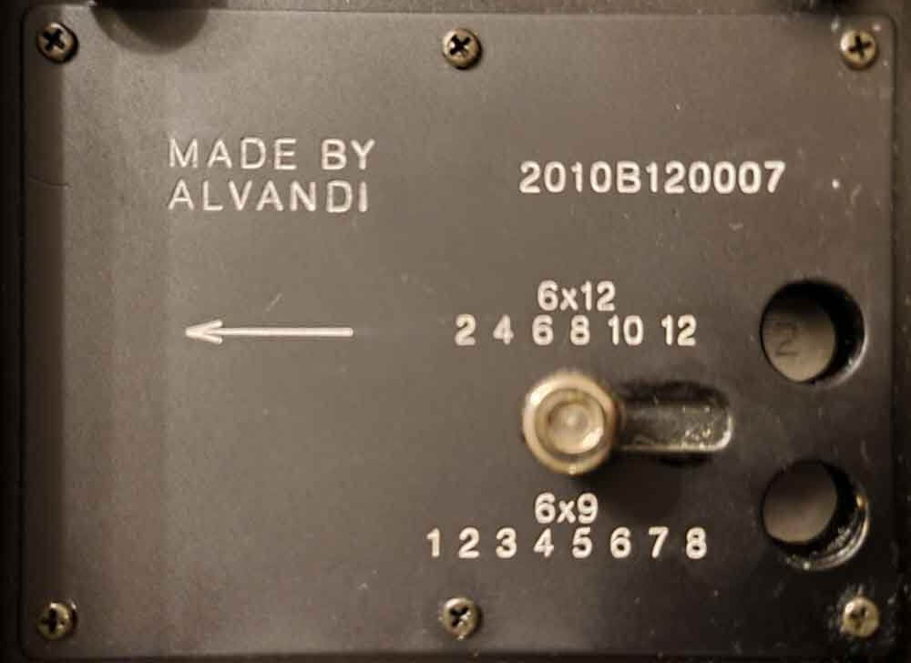 The Alvandi 6x12: Loading - Frame Counter
