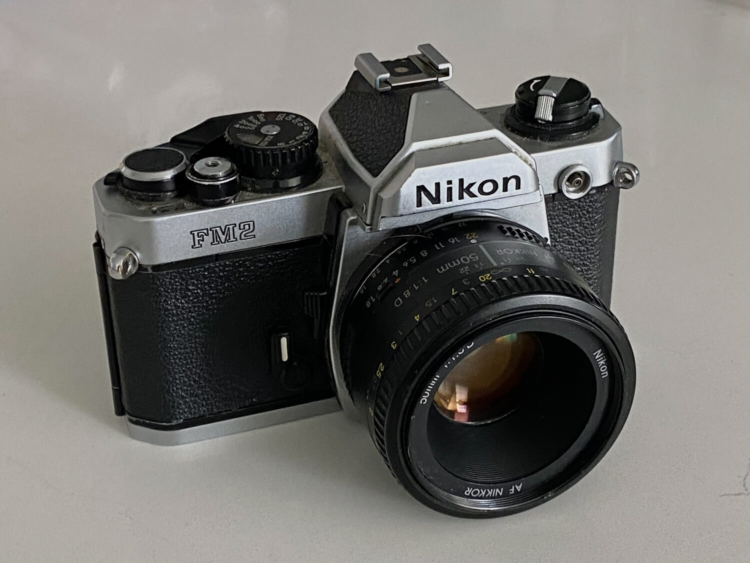 My Nikon FM2 + Nikon Nikkor 50mm f/1.8 AF-D,  Matthew T. Rader