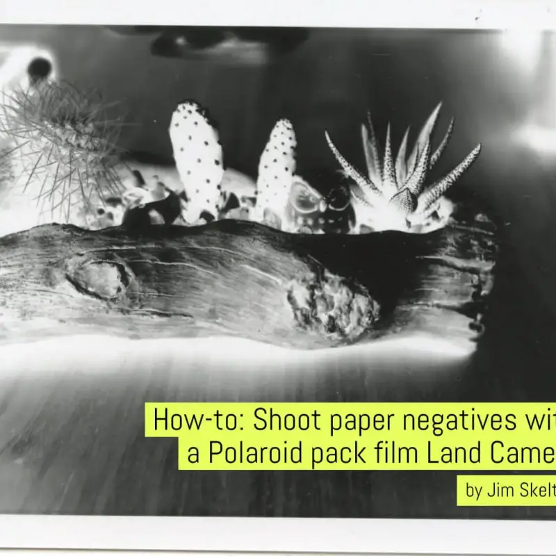 How-to: Shoot paper negatives with a Polaroid pack film Land Camera