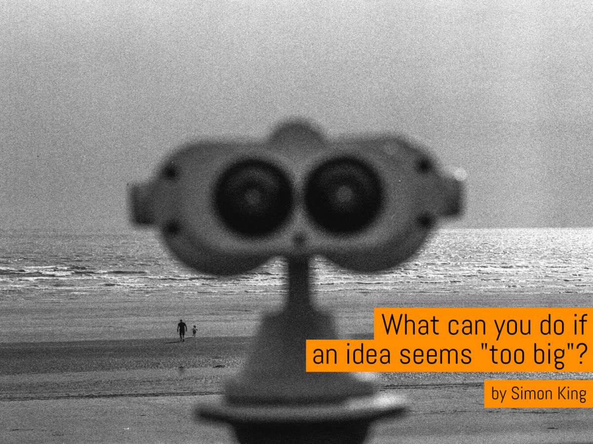 What can you do if an idea seems too big